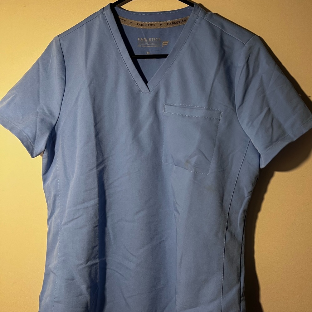 Fabletics Ceil Blue Scrub Top